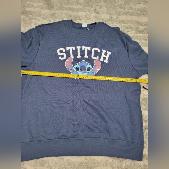 Stitch Graphic Women's Sweater - Blue - Picture 7 of 10